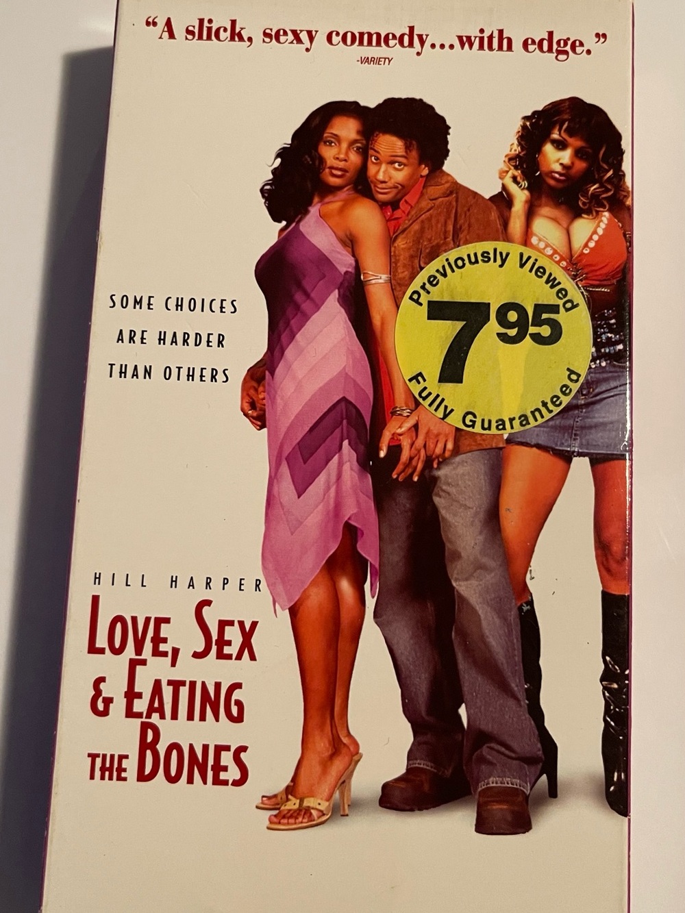 Love, Sex & Eating The Bones VHS Hill Harper 2003 Rare Indie Comedy HTF